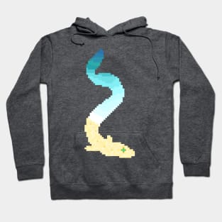 Modern Pixel Ocean Sea Eel Hoodie